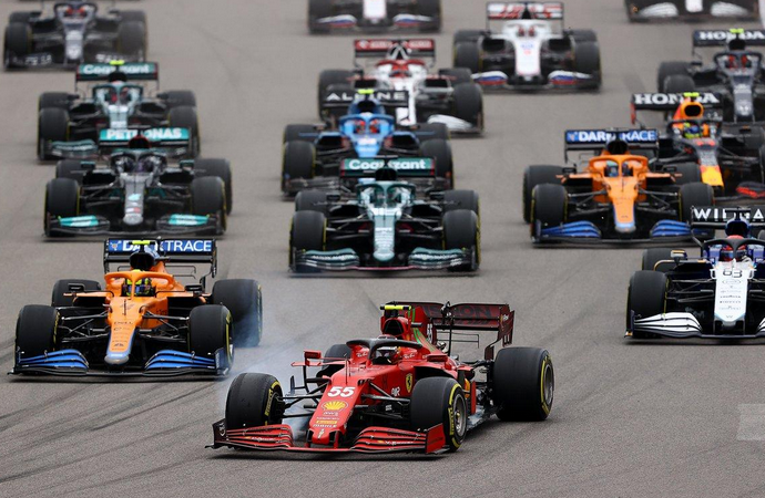 F1 track safety simulation